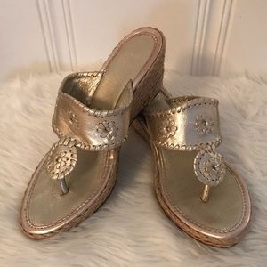 Jack Rogers Wedge Sandals EUC